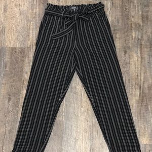 Woven striped pants